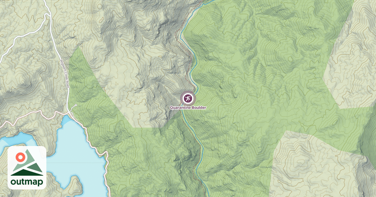 Map of Quarantine Boulder