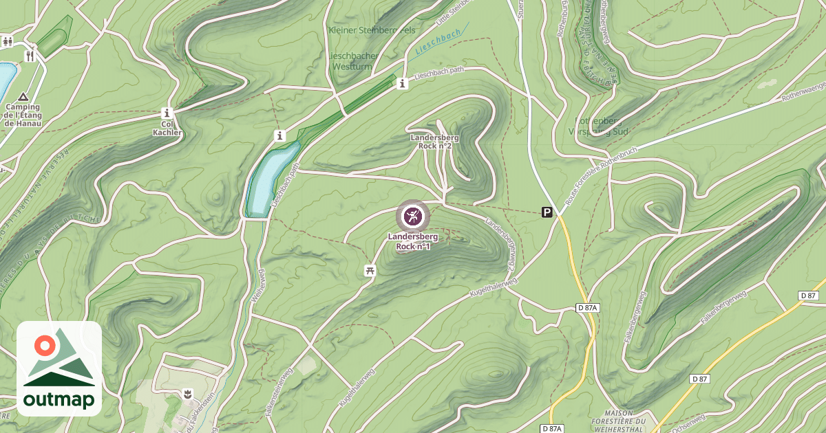Map of Landersberg Rock n°1