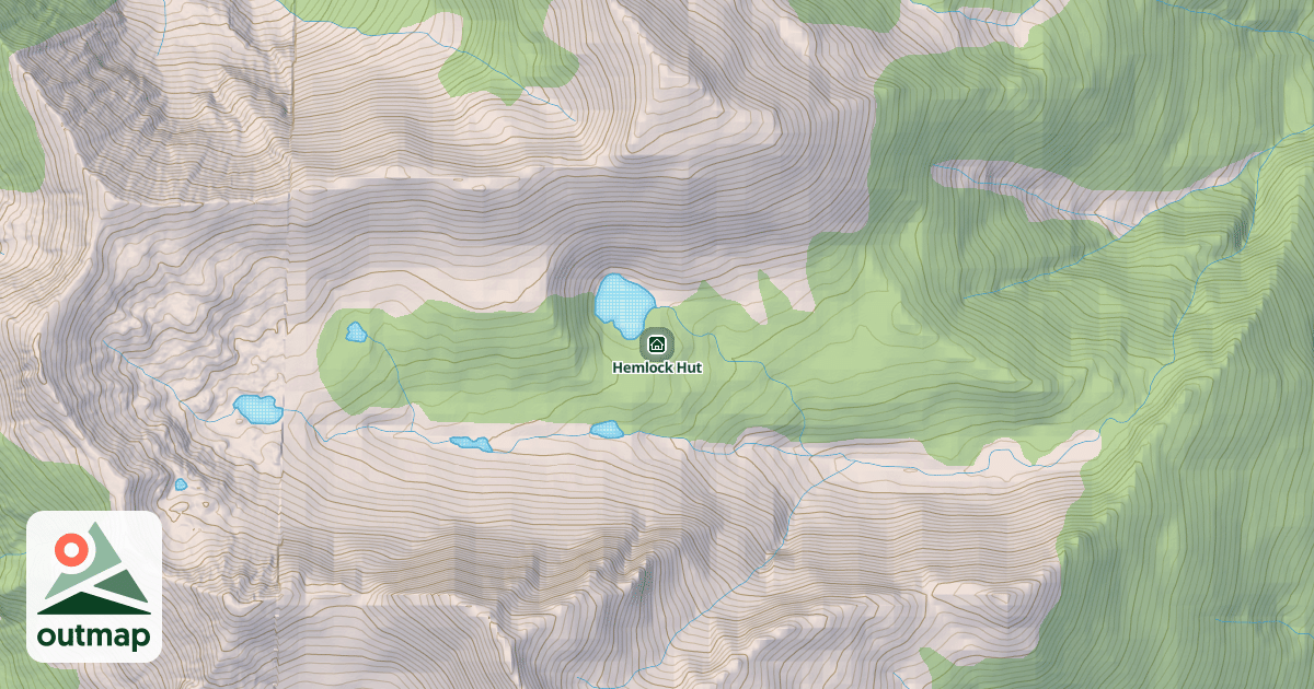 Map of Hemlock Hut