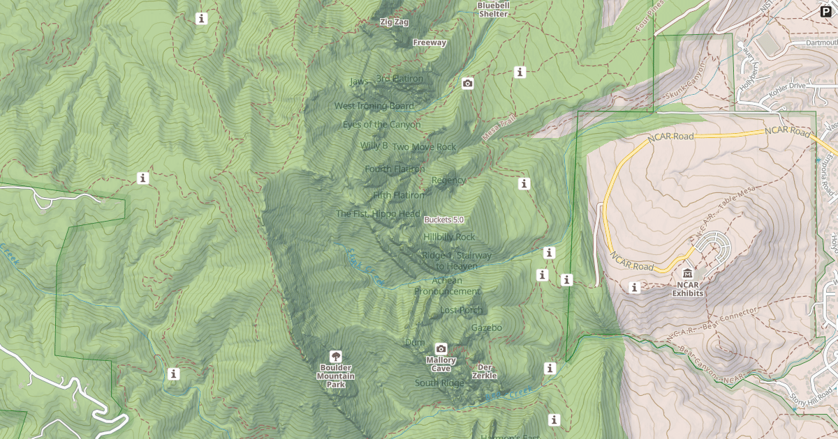 Map preview of Buckets