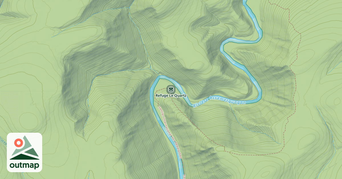 Map of Refuge Le Quartz