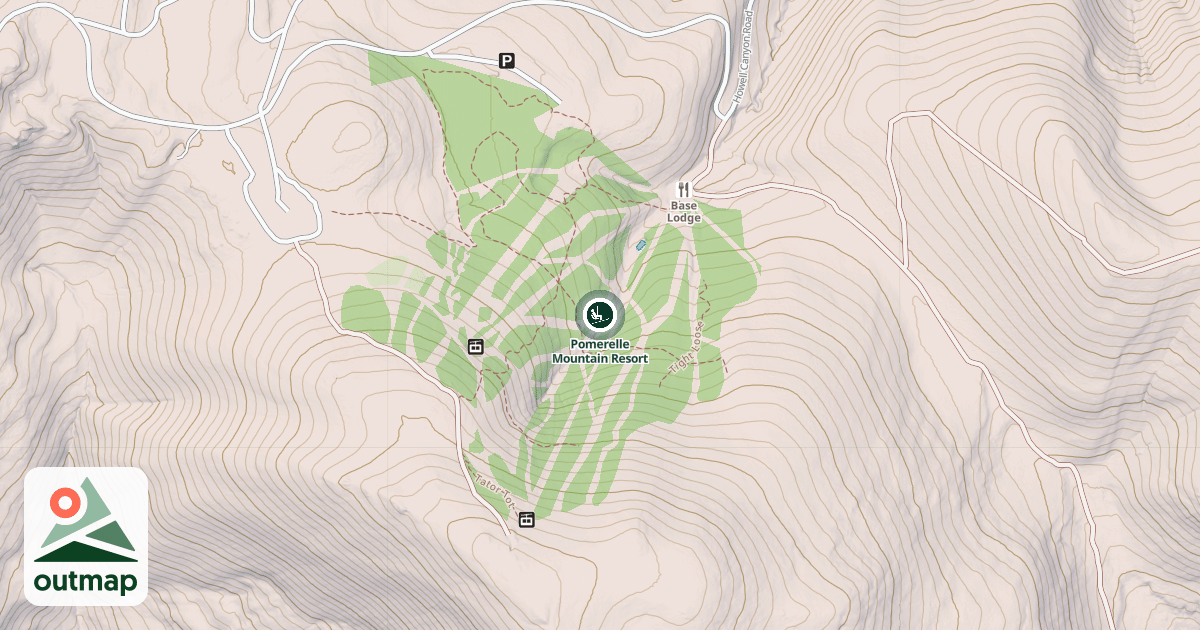 Map of Pomerelle Mountain Resort