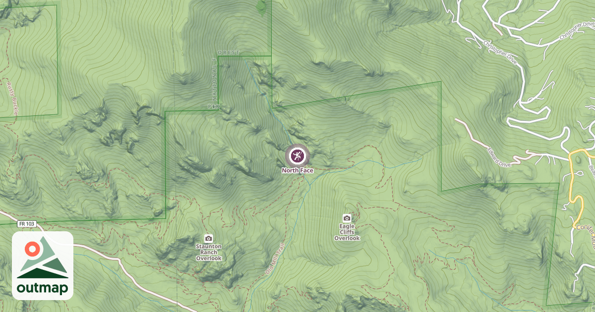 Map of North Face