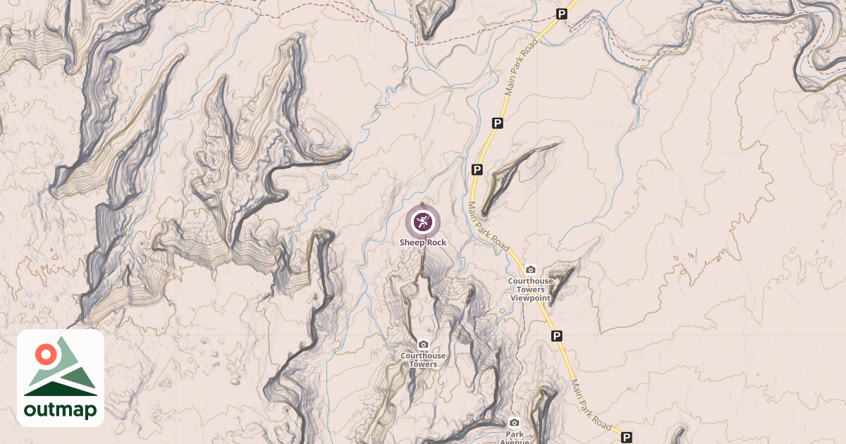 Map of Sheep Rock
