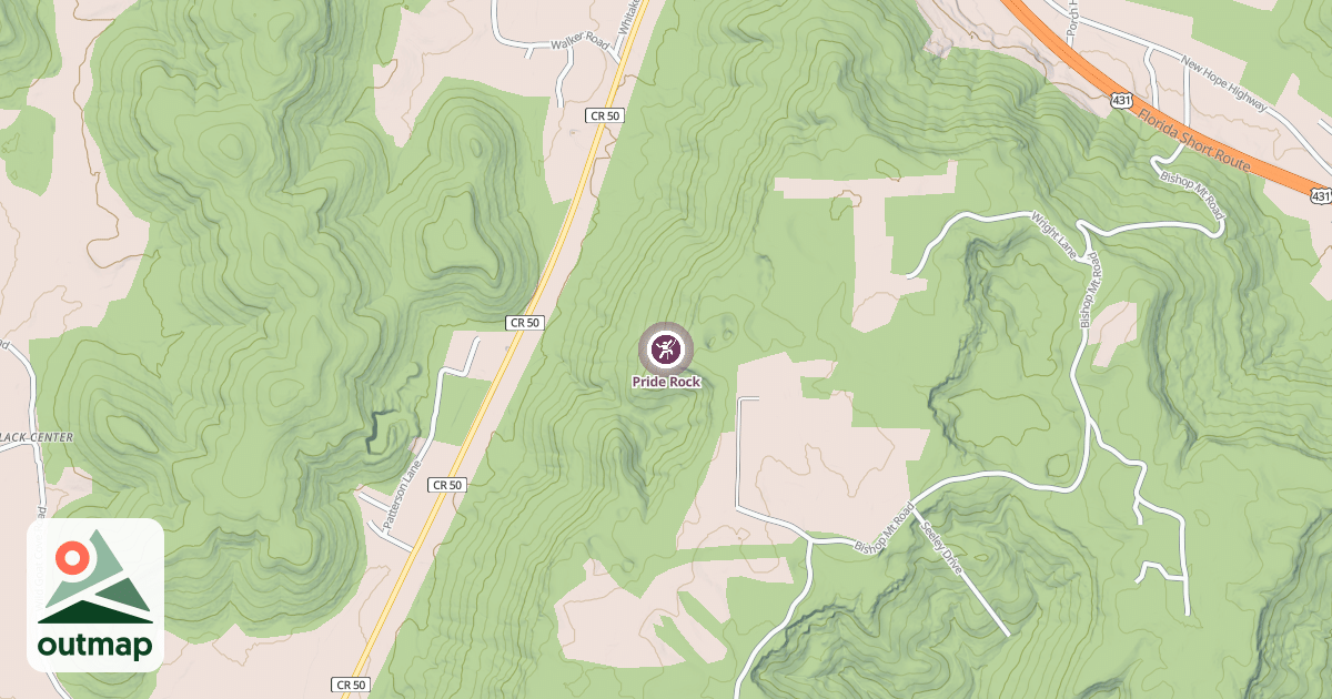 Map of Pride Rock