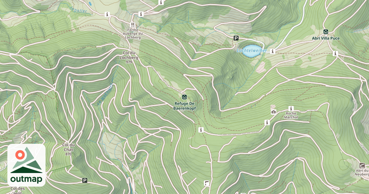 Map of Refuge De Baerenkopf