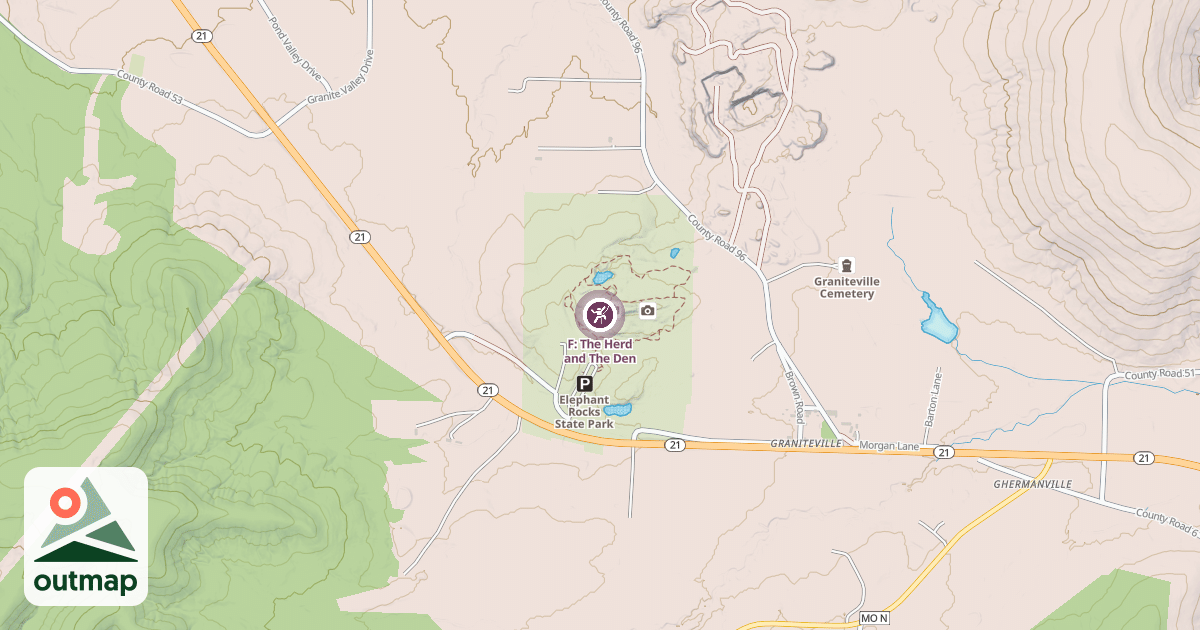Map of F: The Herd and The Den