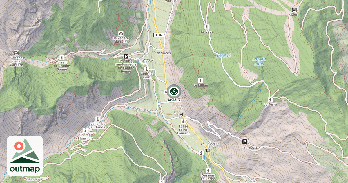 Map of Arvieux