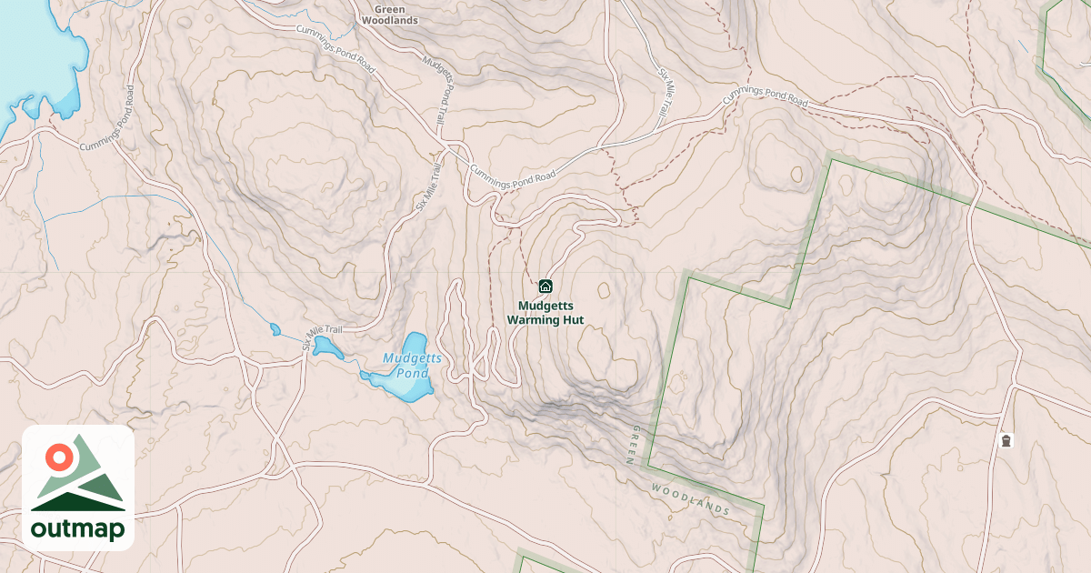 Map of Mudgetts Warming Hut