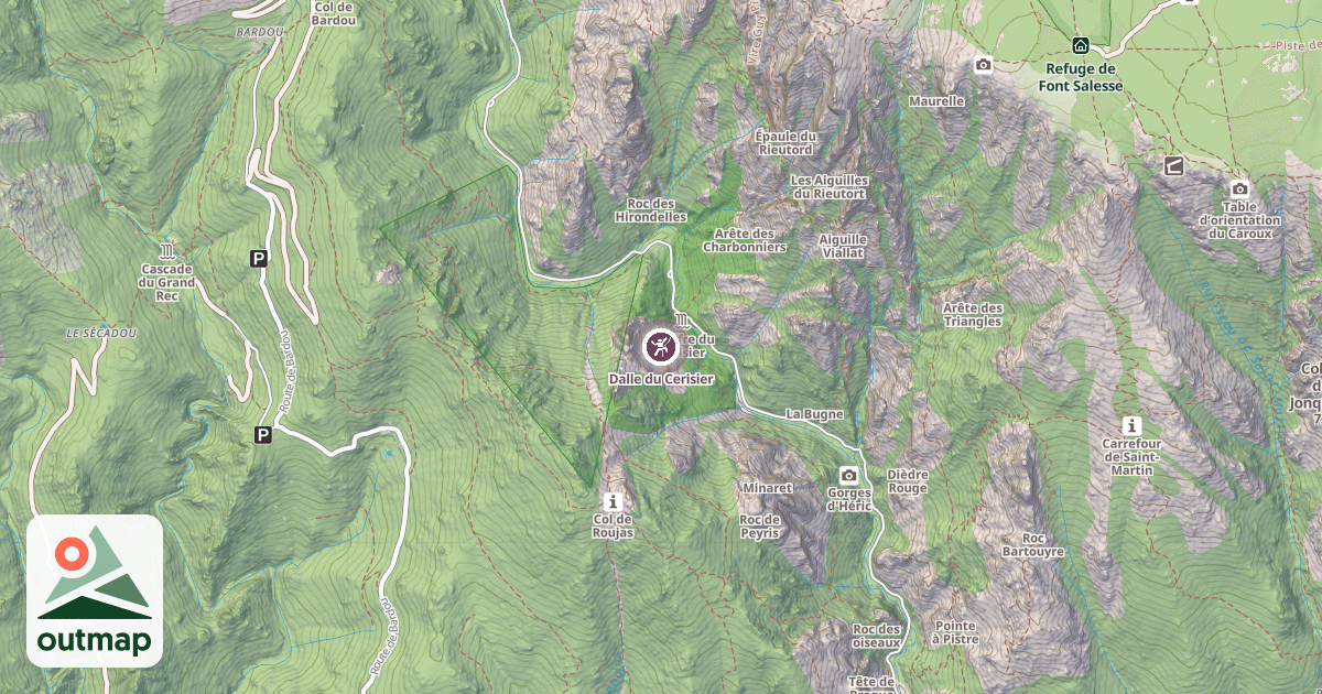 Map of Dalle du Cerisier