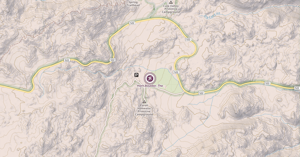 Map preview of Horn Boulder, The