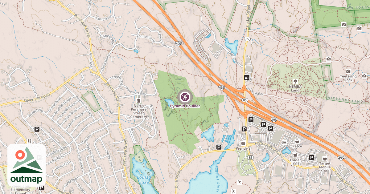 Map of Pyramid Boulder