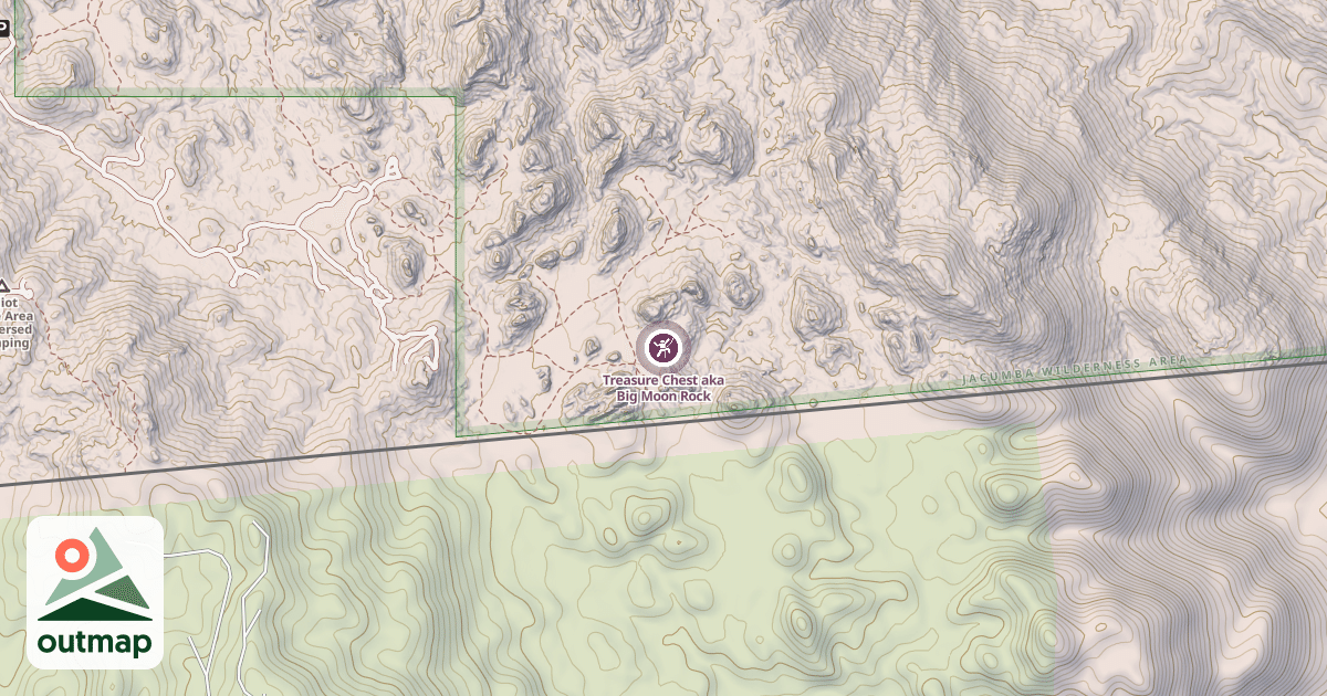 Map of Treasure Chest aka Big Moon Rock
