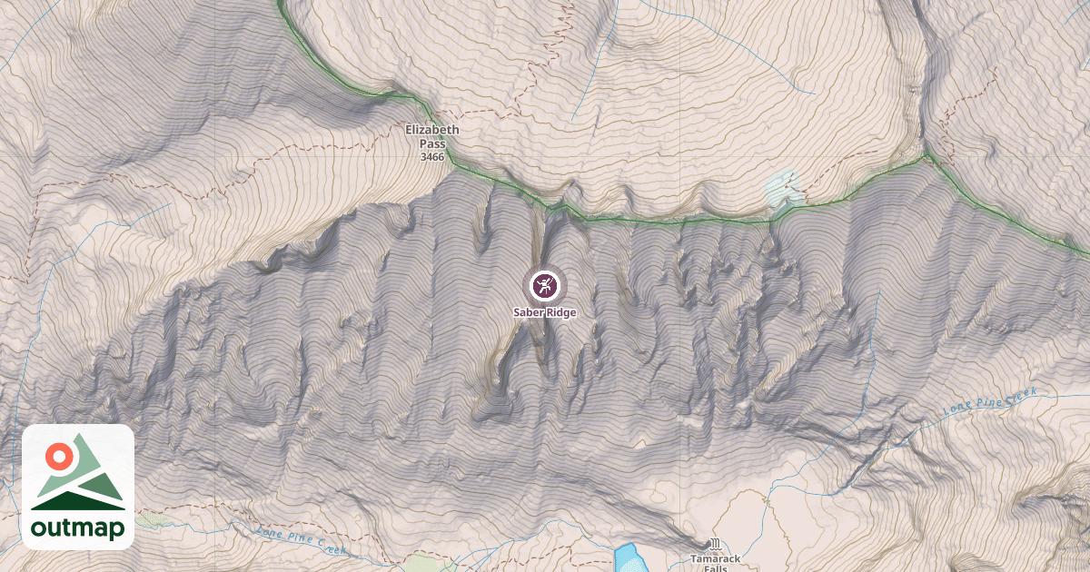 Map of Saber Ridge