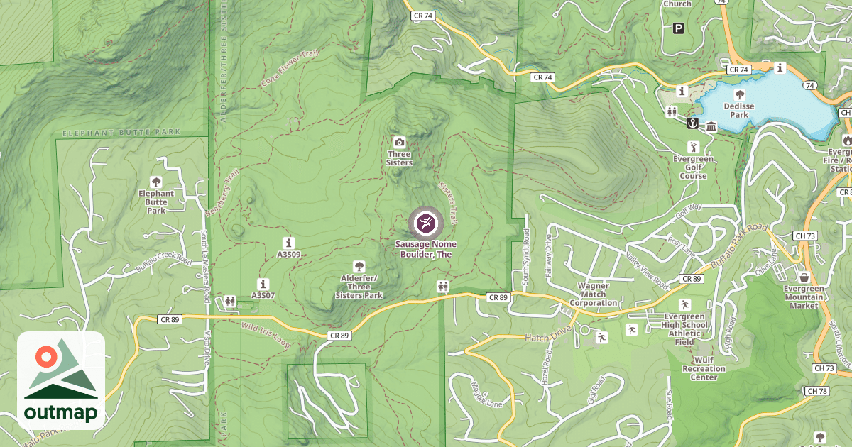 Map of Sausage Nome Boulder, The