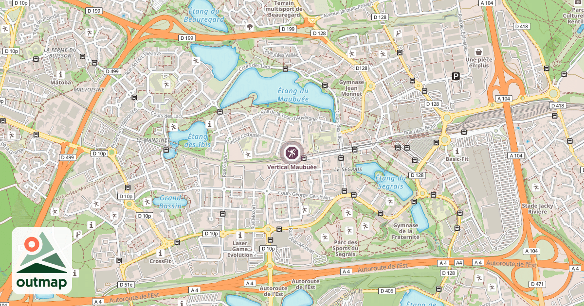Map of Vertical Maubuée