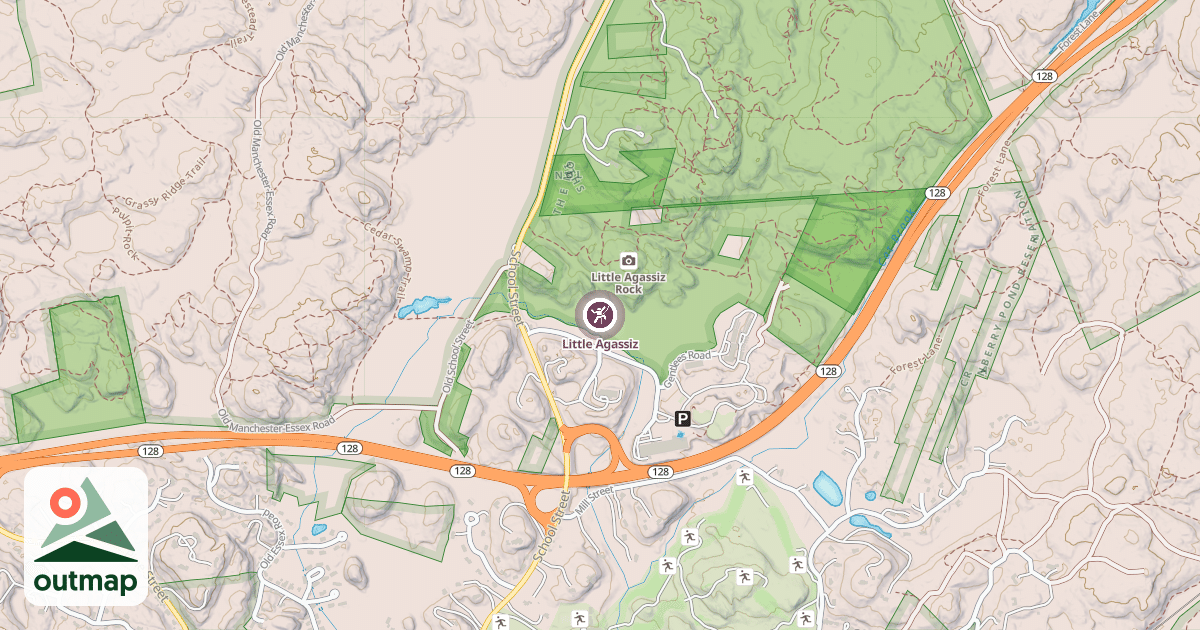 Map of Little Agassiz