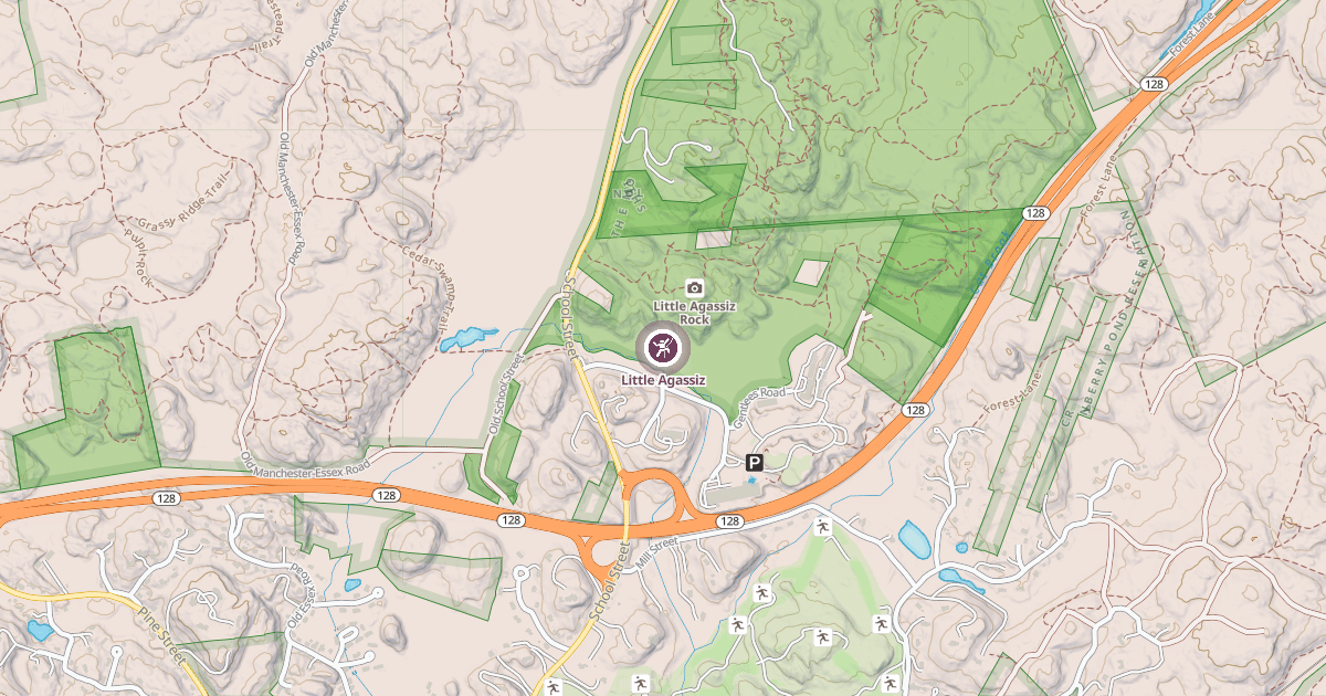 Map preview of Little Agassiz