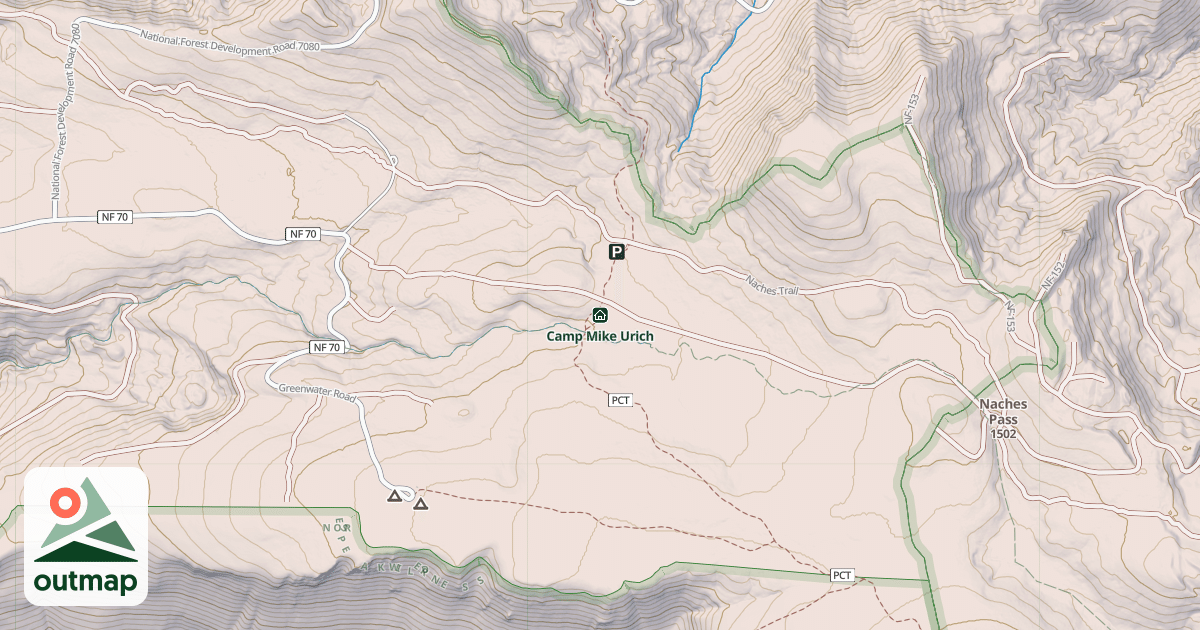 Map of Camp Mike Urich