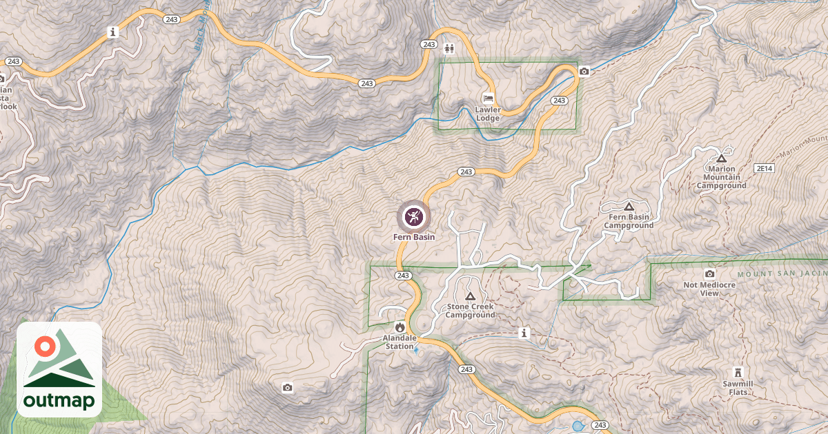Map of Fern Basin