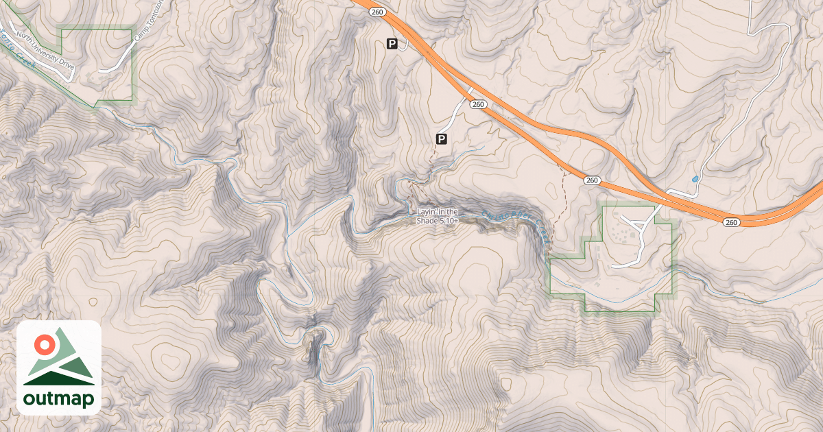 Map of Layin' in the Shade