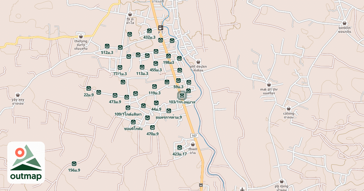 Map of 103/1รร.อนุบาล