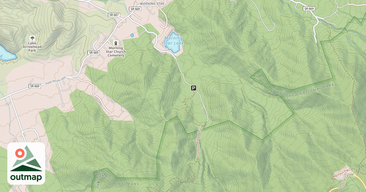 Map of Tulip Cabin