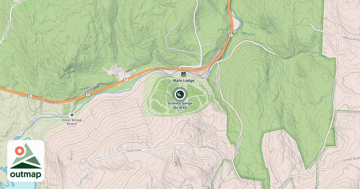 Map of Granite Gorge Ski Area