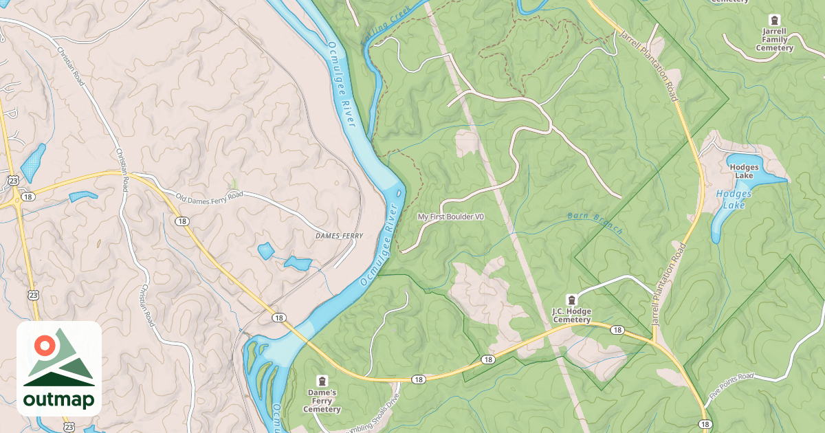 Map of My First Boulder in Jones