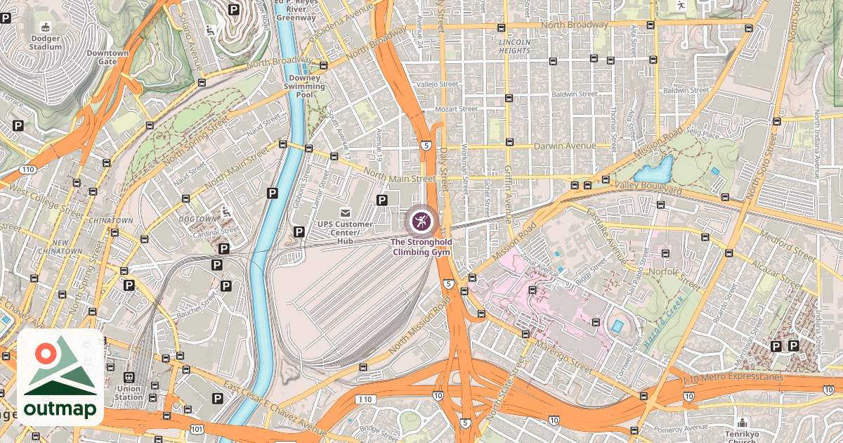 Map of The Stronghold Climbing Gym