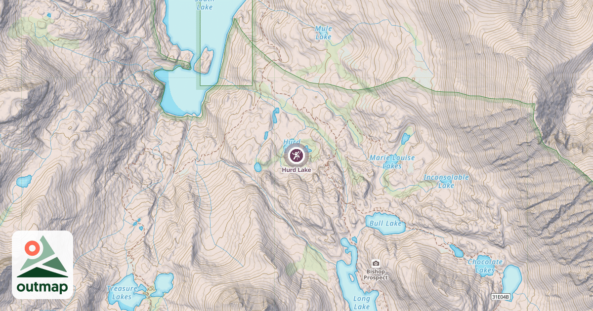Map of Hurd Lake