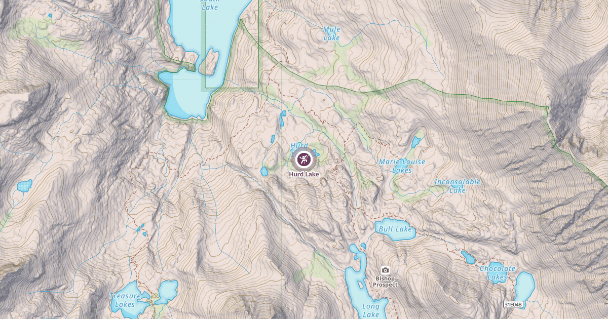 Map preview of Hurd Lake