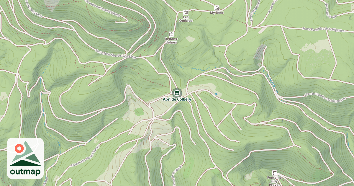 Map of Abri de Colbéry