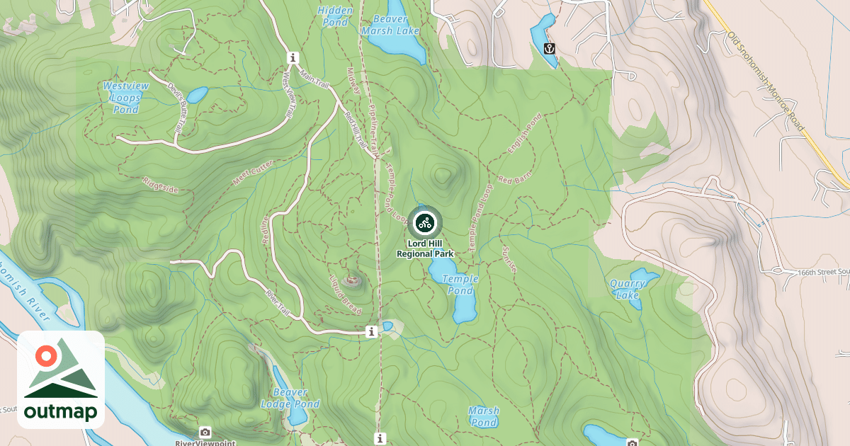 Map of Lord Hill Regional Park