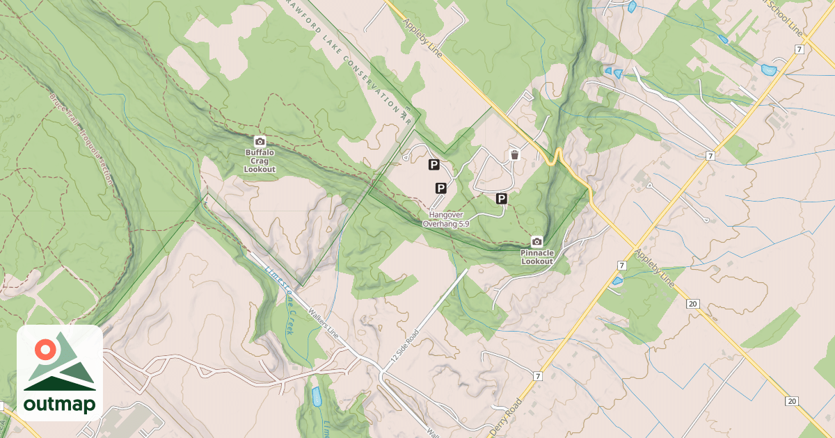 Map of Hangover Overhang