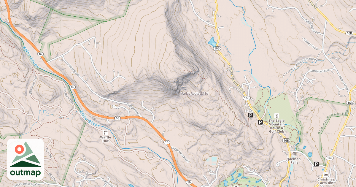 Map of Mark's Route