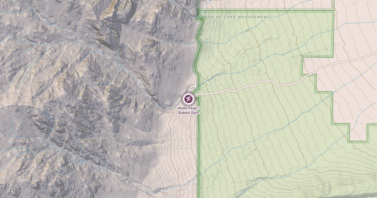 Map preview of Wells Peak / Rabbit Ears