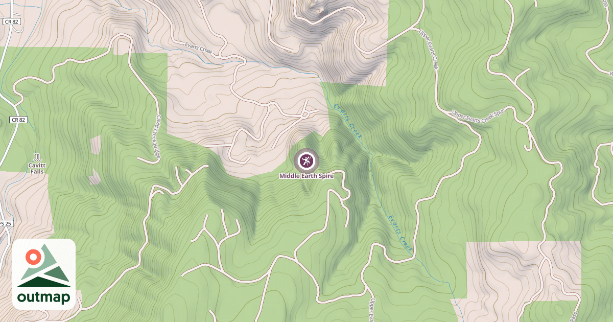 Map of Middle Earth Spire
