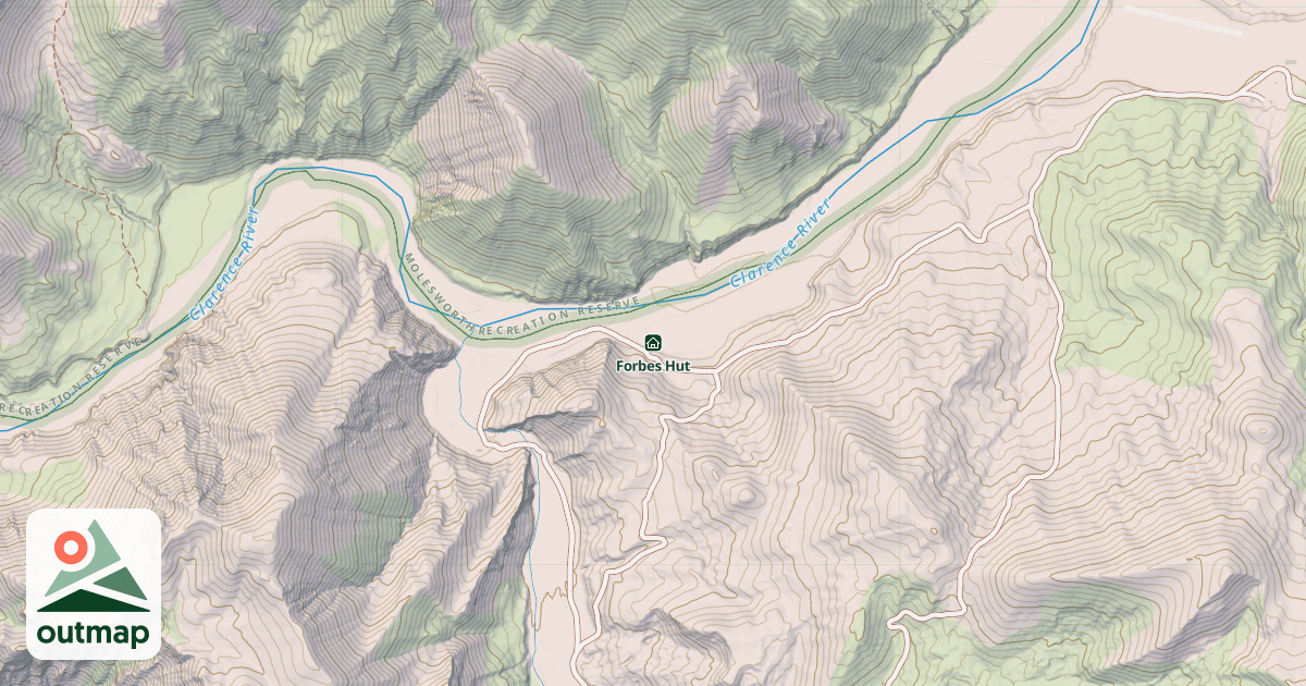 Map of Forbes Hut