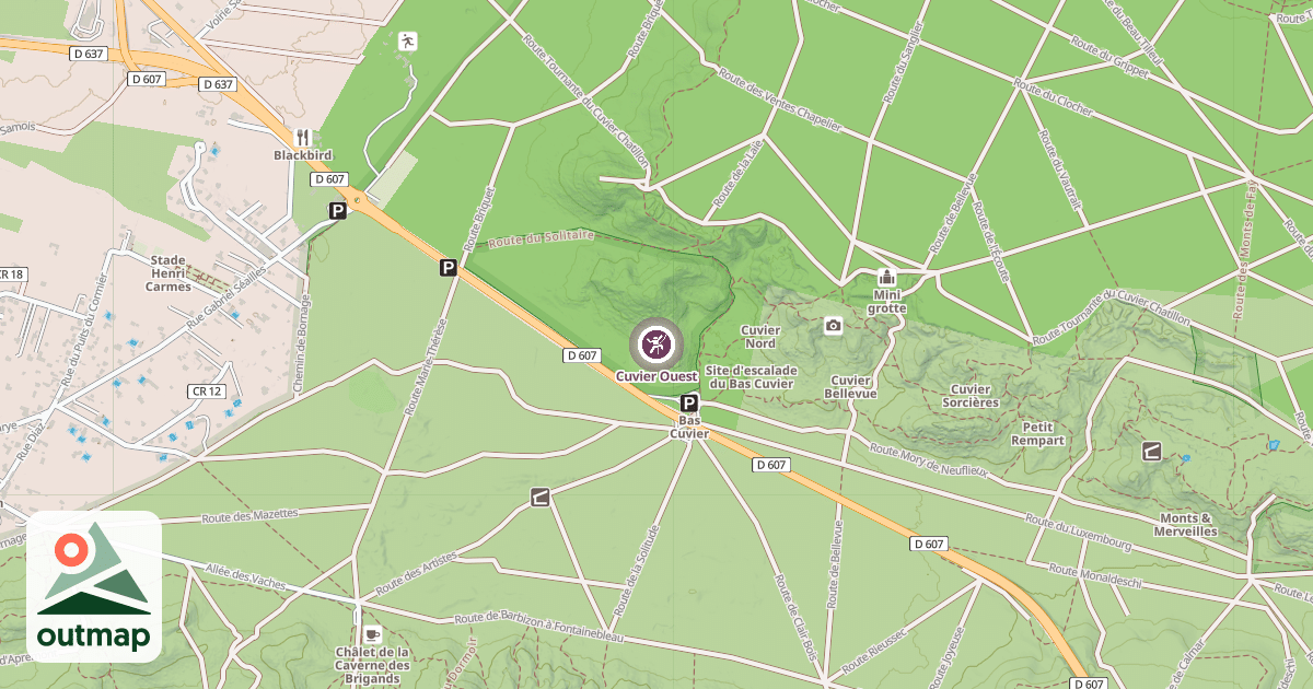 Map of Cuvier Ouest