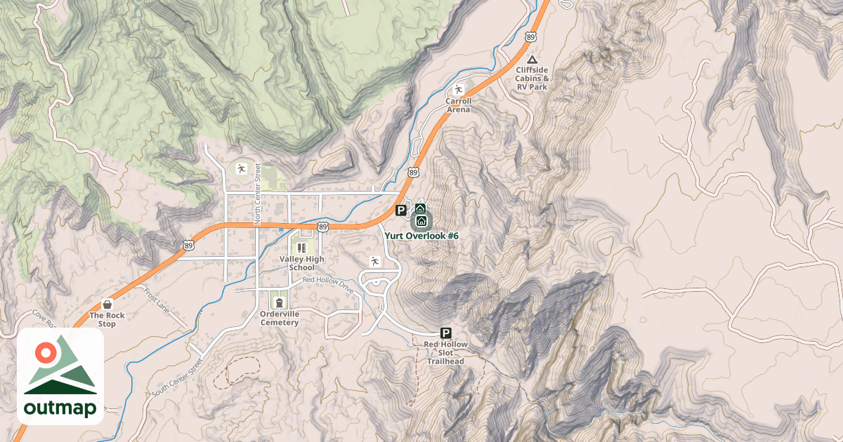 Map of Yurt Overlook #6