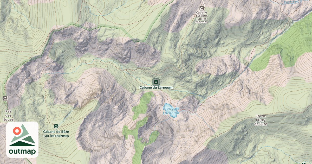 Map of Cabane du Larnoum
