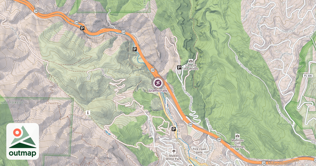 Map of Graffiti Falls