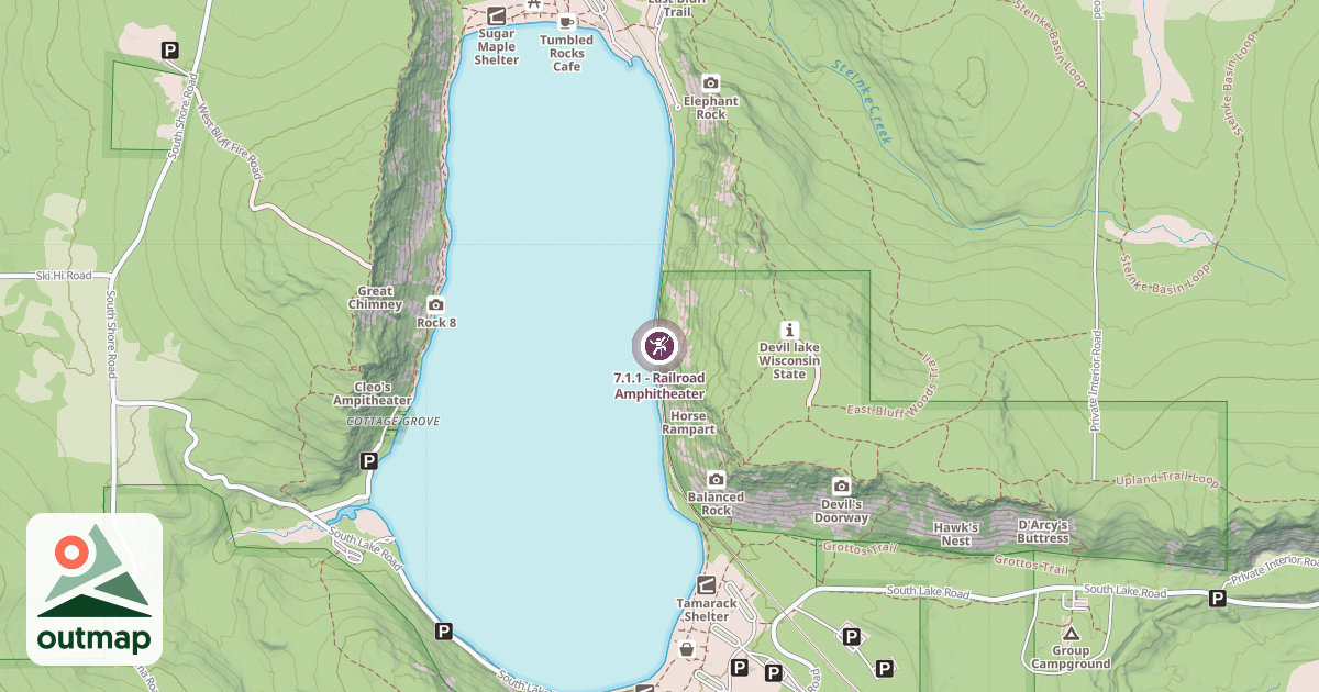 Map of 7.1.1 - Railroad Amphitheater