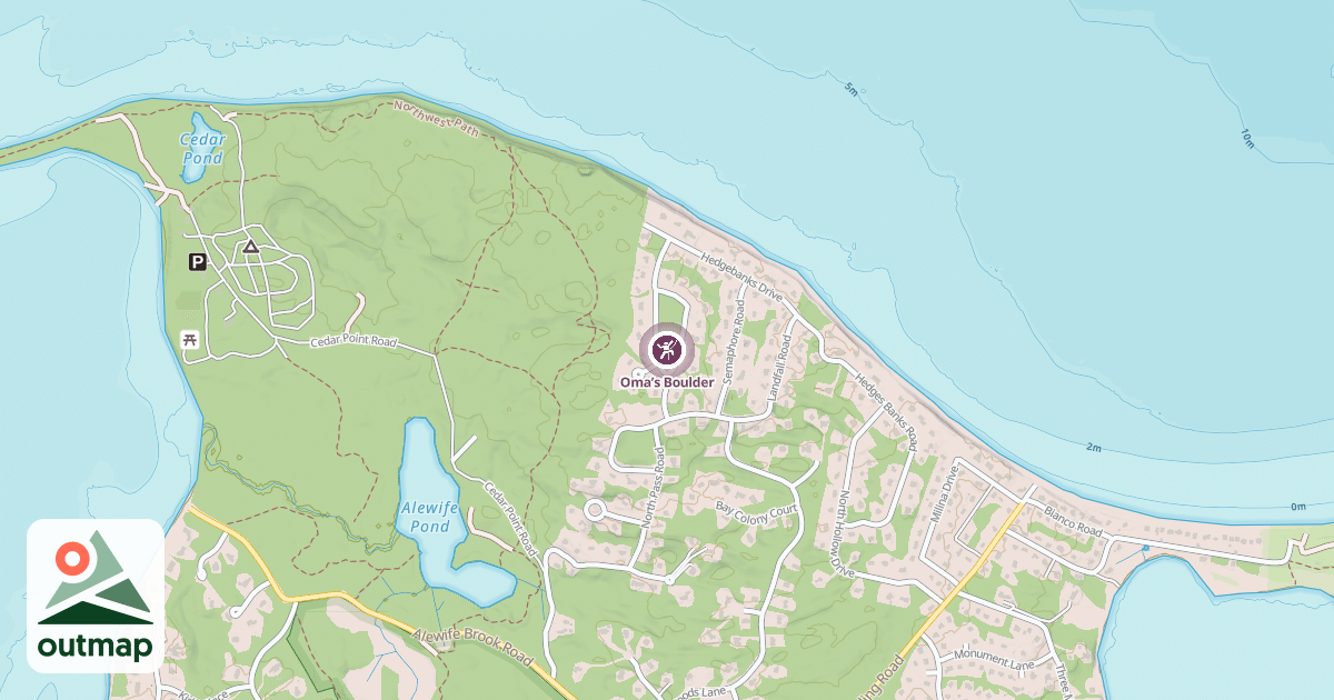 Map of Oma’s Boulder