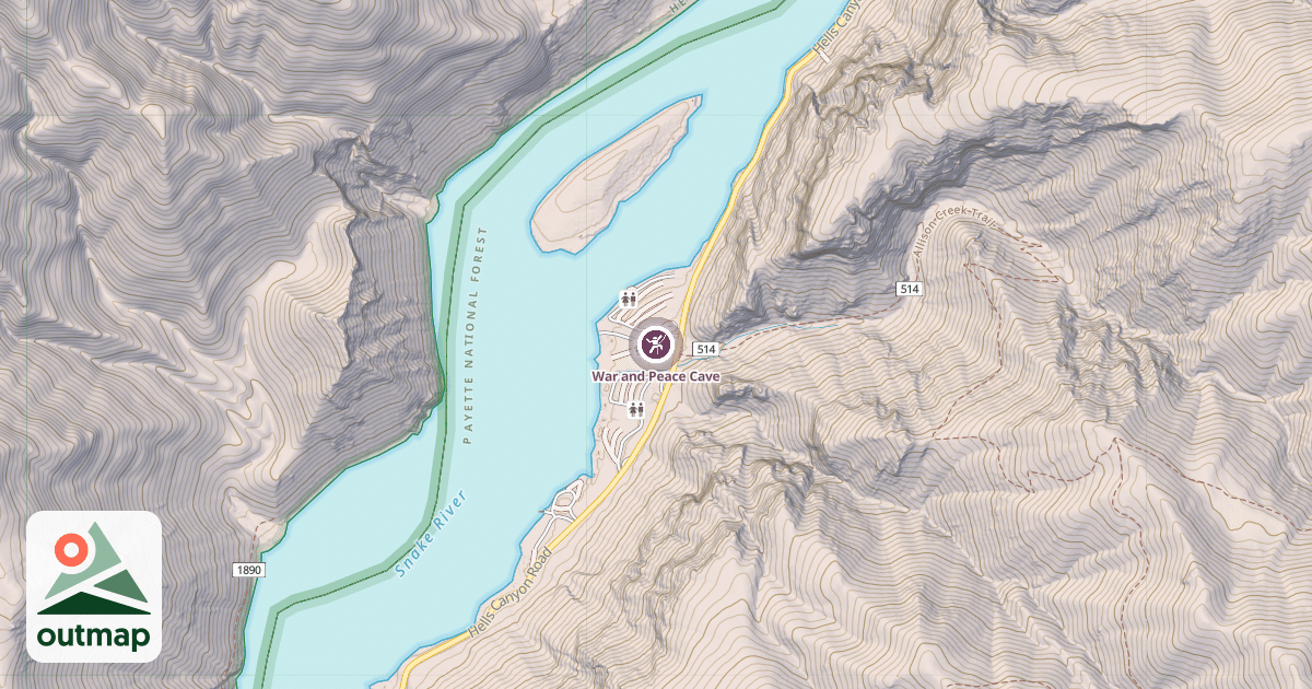 Map of War and Peace Cave