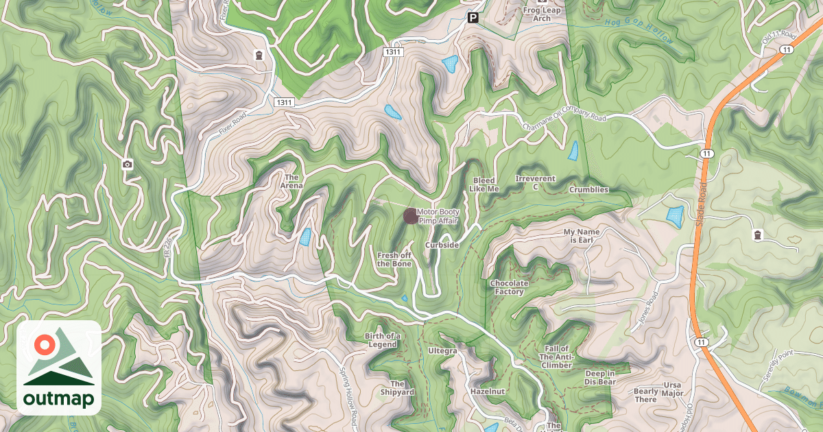 Map of Motor Booty Pimp Affair