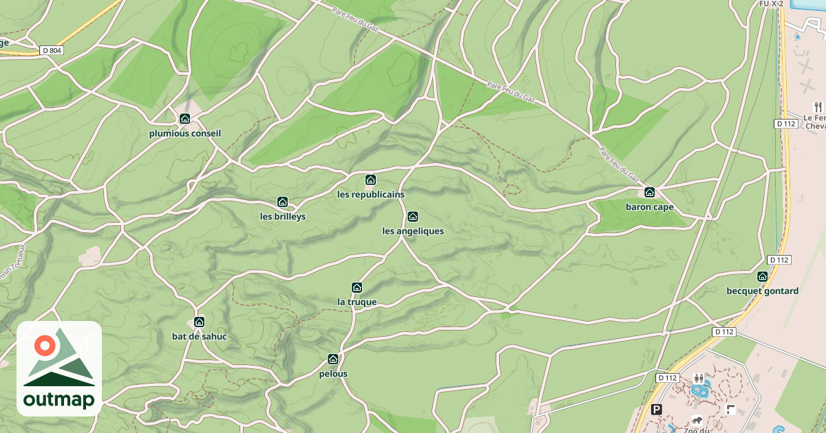 Map of les angeliques