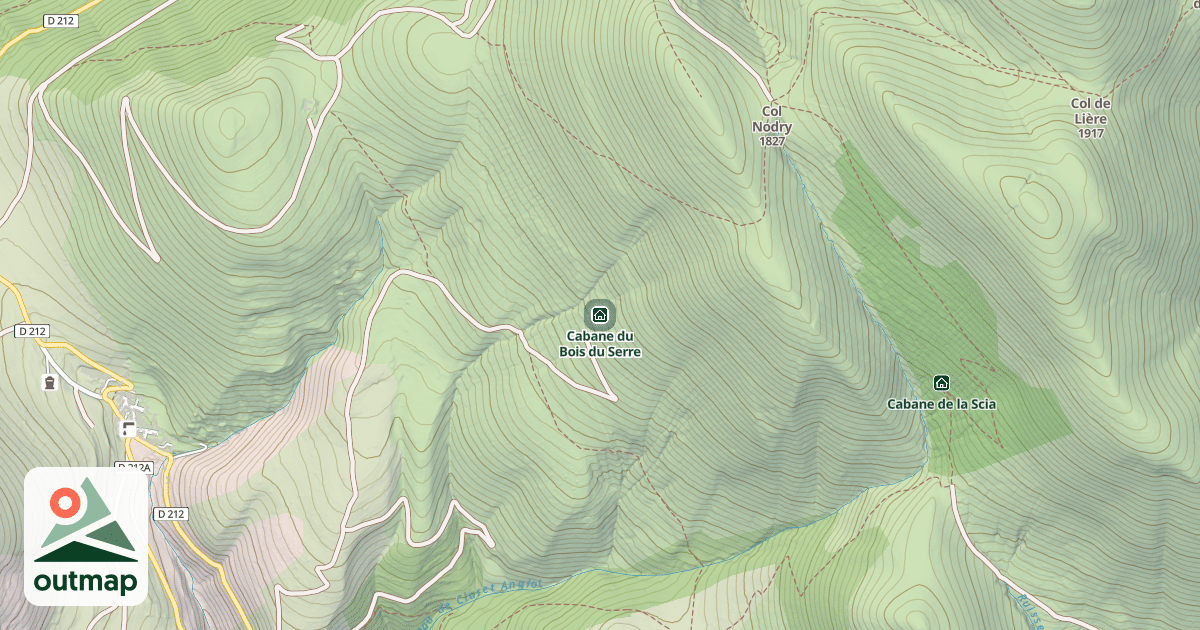 Map of Cabane du Bois du Serre