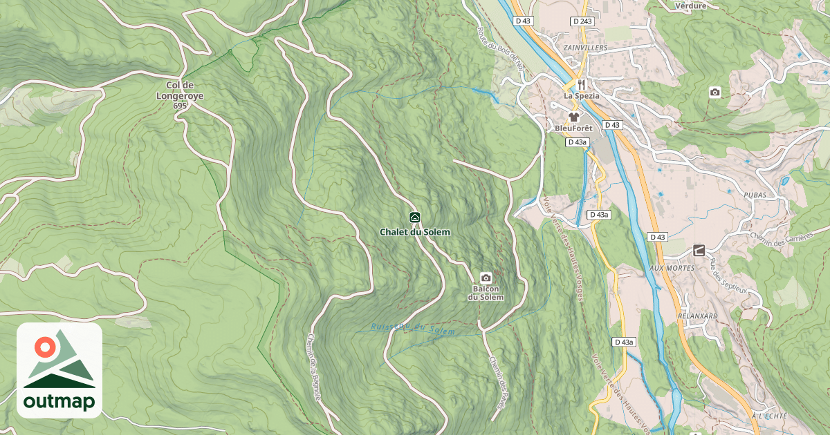 Map of Chalet du Solem